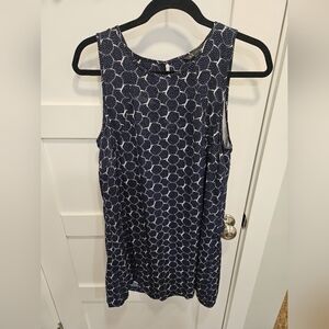 A/X Armani Exchange Chic Navy and White Sleeveless Dress